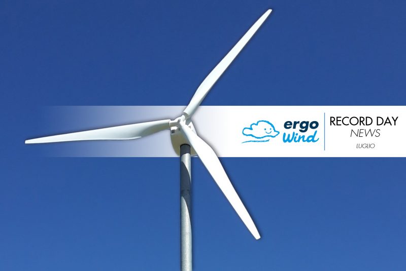 Record Day News: luglio e il mini eolico Ergo Wind